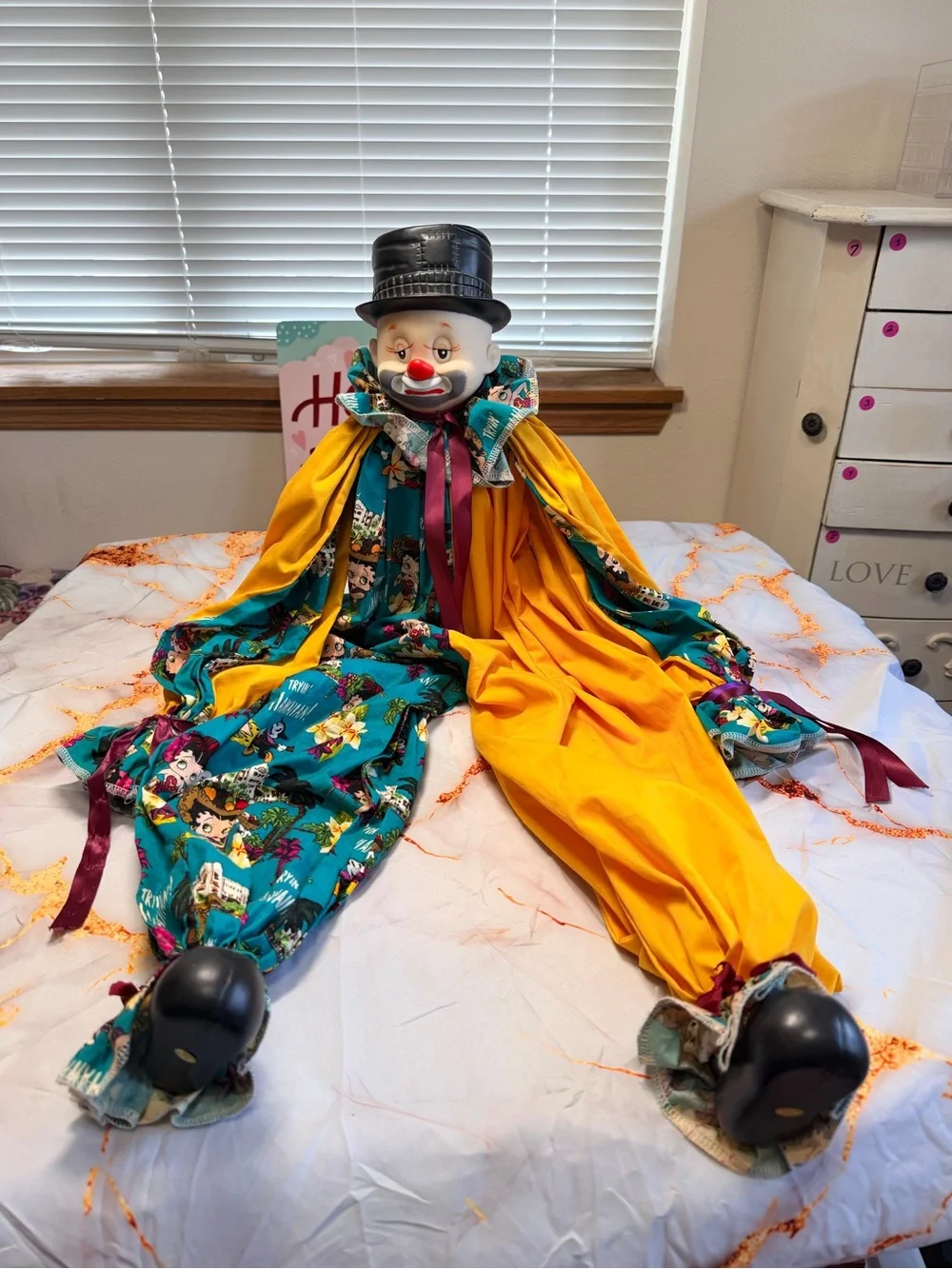 Chrissy’s Huggables Plus porcelain clown